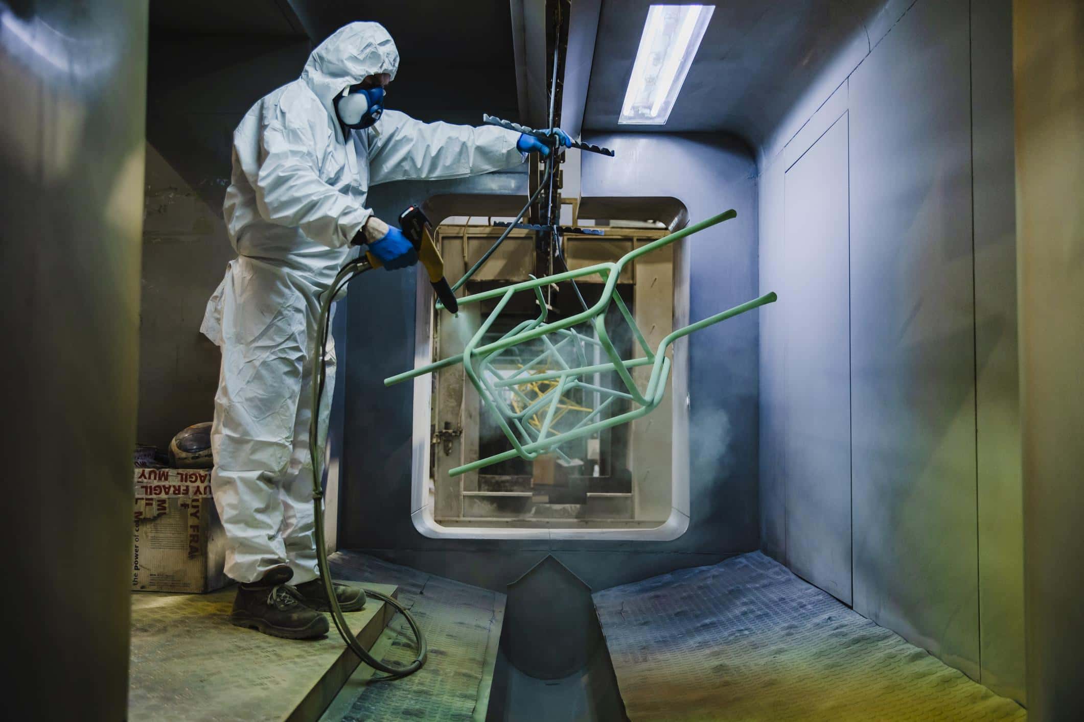 Powder coating for agricultural equipment